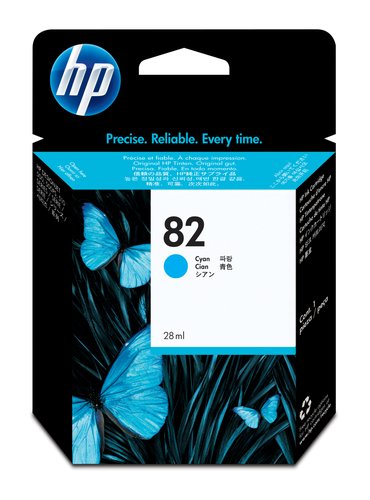 [9095901] HP ( HEWLETT PACKARD ) - Cartuchos ORIGINALES Inyección De Tinta 82 Cyan (Ref.C4911A)