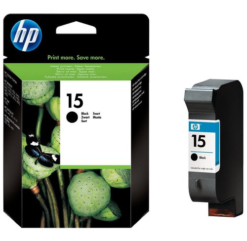 [9096860] HP ( HEWLETT PACKARD ) - Cartuchos ORIGINALES Inyección De Tinta DJ810C 825X 840C 84 3C 845C 920 940 950 3820 SERIEOFFICEJET V40 5110 1150C 1170 C 1175C PSC500 700 N.15 NEGRO (Ref.C6615D)