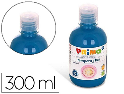 [2155739] PRIMO - Tempera liquida escolar 300 ml azul marino fluorescente (Ref. 255TF300560)