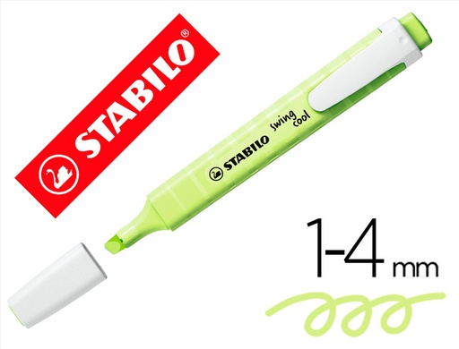[9160469] STABILO - Rotulador fluorescente swing cool pastel chispa de lima (Ref. 275/133-8)