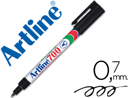 [2014201] ARTLINE - ROTULADOR MARCADOR PERMANENTE EGRO -PUNTA REDONDA 0.7 MM -PAPEL METAL Y CRISTAL (Ref.EK-700 N)