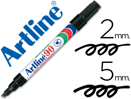 [2006823] ARTLINE - ROTULADOR MARCADOR PERMANENTE EGRO -PUNTA BISELADA 5 MM -PAPEL METAL Y CRISTAL (Ref.EK-90 N)