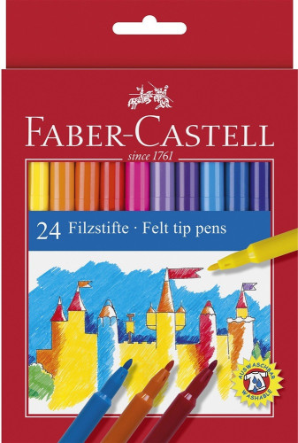 [1949288] FABER CASTELL - Estuche 24ROT ESCOLARES FINOS 554213 (Ref.554224)