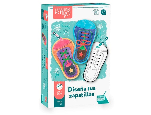 [2159374] FALOMIR JUEGOS - FALOMIR - Juego educativo diseña tus zapatillas motricidad fina (Ref. 30023)