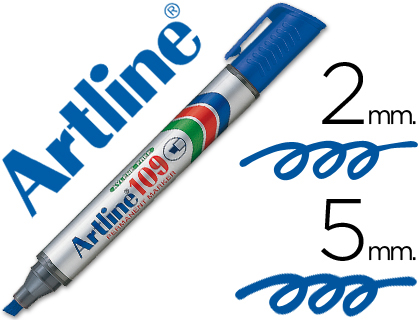 [2026916] ARTLINE - ROTULADOR MARCADOR PERMANENTE 109 AZUL -PUNTA BISELADA (Ref.EK-109)