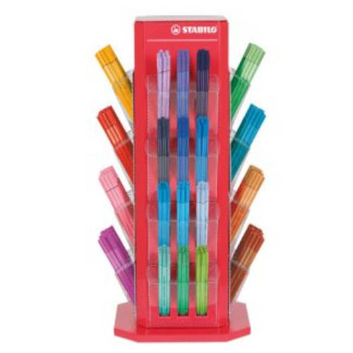 [9937109] STABILO - ROTULADOR FIBRA POINT 88 EXPOSITOR de 480+50 S/C (47 col.)
20x NEGRO
10x RESTANTES 46 COLORES
50x NEGRO SIN CARGO (Ref.E/87-2846-31)