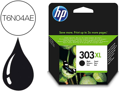 [2152488] HP ( HEWLETT PACKARD ) - cartucho inyección negro 303XL ENVY 7800 (Ref.T6N04AE)