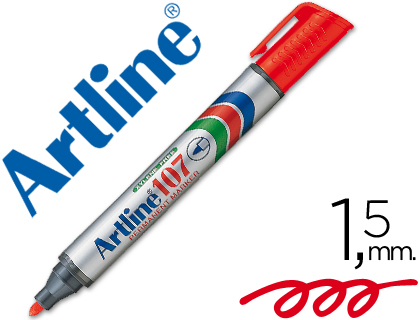 [2026913] ARTLINE - ROTULADOR MARCADOR PERMANENTE 107 ROJO -PUNTA REDONDA (Ref.EK-107)