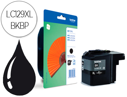 [9072831] BROTHER - Cartuchos ORIGINALES Inyección De Tinta LC129XL Negro (Ref.LC129XLBKBP)