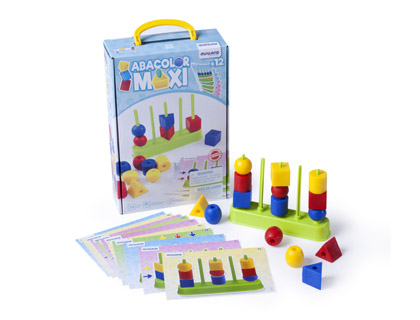 [2068548] MINILAND - Juego abacolor 5 columna maxi 15 piezas (Ref. 45309)