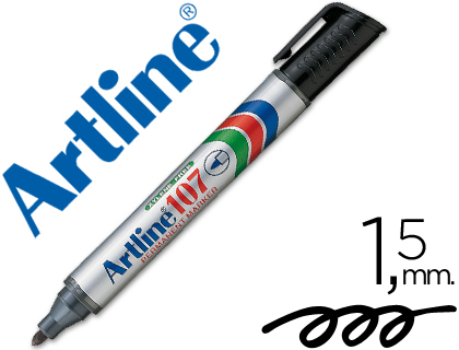 [2026911] ARTLINE - ROTULADOR MARCADOR PERMANENTE 107 NEGRO -PUNTA REDONDA (Ref.EK-107)