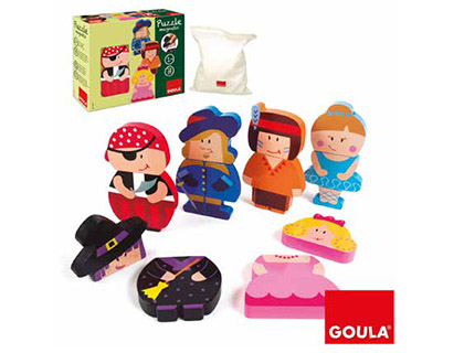 [2073880] GOULA - PUZZLE INFANTIL PERSONAJES MAGNETICOS (Ref.55237)