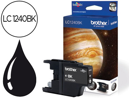 [9049890] BROTHER - Cartuchos ORIGINALES Inyección De Tinta LC-1240BK Negro (Ref.LC1240BKBP)