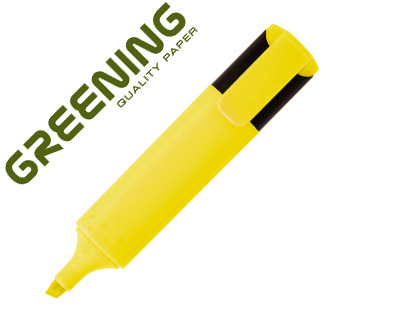 [2063731] GREENING - Rotulador fluorescente punta biselada amarillo (Ref. GN06)