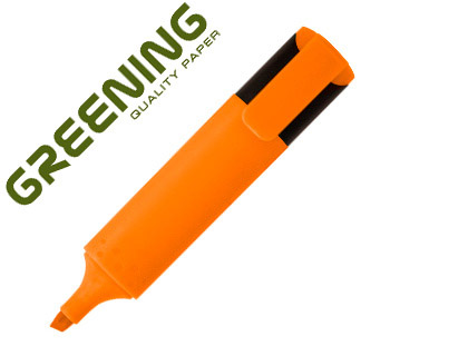 [2063733] GREENING - Rotulador fluorescente punta biselada naranja (Ref. GN08)