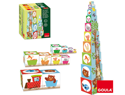 [2071746] DISET - JUEGO DIDACTICOS CUBOS APILABLES FIGURAS DEL BOSQUE (Ref.55219)