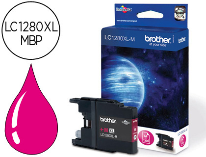 [9049897] BROTHER - Cartuchos ORIGINALES Inyección De Tinta Magenta (Ref.LC1280XLMBP)