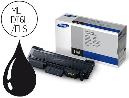 [9072721] SAMSUNG - Toner Laser ORIGINALES 116L Negro (Ref.MLT-D116L/ELS)
