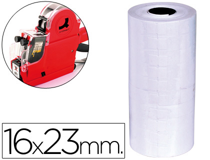 [2036092] Q-CONNECT - ETIQUETAS BLANCA 16 X 23 MM LISA -ROLLO 700 ETIQUETAS PARA ETIQUETADORA (Ref.KF04236)