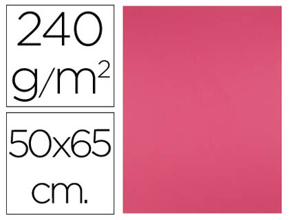 [2064567] LIDERPAPEL - CARTULINA 50X65 CM 240G/M2 FUCSIA PAQUETE DE 25 UNIDADES (Ref.CX85)