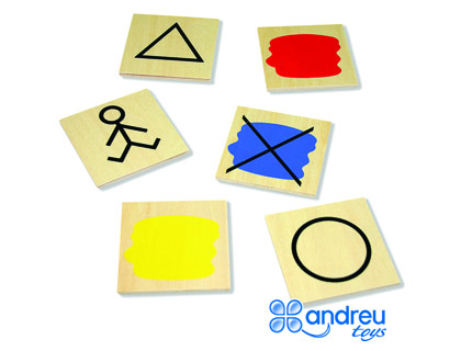 [2068316] ANDREUTOYS - Juego bloques logicos atributos 20 piezas 27x10x5 cm (Ref. 16218)