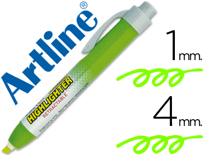 [2046153] ARTLINE - ROTULADOR CLIX FLUORESCENTE VERDE PUNTA BISELADA 4.00 MM (Ref.EK-63)