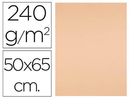 [2064581] LIDERPAPEL - CARTULINA 50X65 CM 240G/M2 SEPIA PAQUETE DE 25 UNIDADES (Ref.CX99)