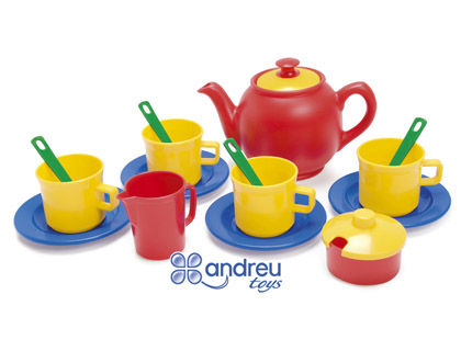 [2068250] DANTOY - Juego te 4 servicios 17 piezas 12x18,5x19 cm (Ref. 014382)