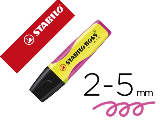 [2155849] STABILO - Rotulador boss splash grip fluorescente 75/24 amarillo (Ref. 75/24)