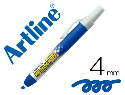 [2156696] ARTLINE - Rotulador clix fluorescente ek-63 azul punta biselada 4 mm (Ref. EK-63)
