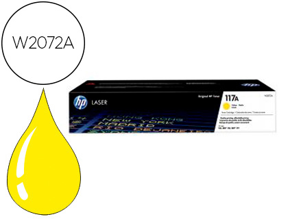 [9156597] HP ( HEWLETT PACKARD ) - Toner 117a laser color 150a / 150nw / 178nw / 178nwg / 179fnw amarillo 700 paginas (Ref. W2072A)