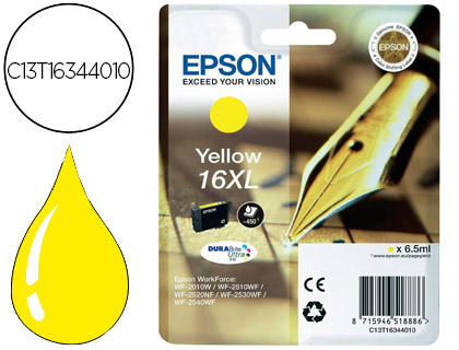 [9074404] EPSON - Cartuchos ORIGINALES Inyección De Tinta INY AMA 16XL 450P (Ref.C13T16344012)