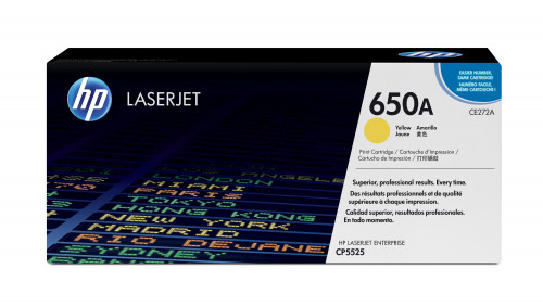 [9078505] HP ( HEWLETT PACKARD ) - Toner Laser ORIGINALES 650A Amarillo (Ref.CE272A)