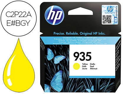 [2090891] HP ( HEWLETT PACKARD ) - Cartuchos ORIGINALES Inyección De Tinta 935 OJP 6230 / 6830 AMARILLO - 400 PAG - (Ref.C2P22AE)