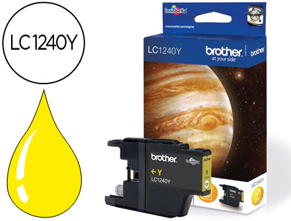 [9049893] BROTHER - Cartuchos ORIGINALES Inyección De Tinta LC1240Y Amarillo (Ref.LC1240YBP)