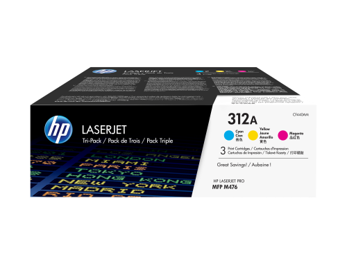[1946467] HP ( HEWLETT PACKARD ) - Toner Laser ORIGINALES ORIGINALES 3-pack CYM () (Ref.CF440AM)
