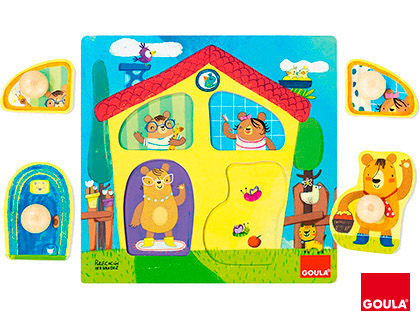 [2152424] GOULA - Juego didactico puzzle casa familia osos (Ref. 53461)