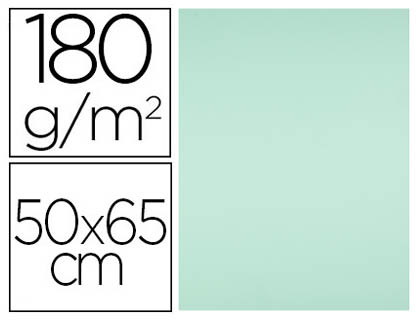 [2079459] LIDERPAPEL - CARTULINA 50X65 CM 180G/M2 VERDE PAQUETE DE 25 (Ref.CX71)