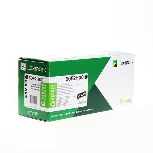 [1409704] LEXMARK - Toner Laser ORIGINALES 602H Negro (Ref.60F2H00)