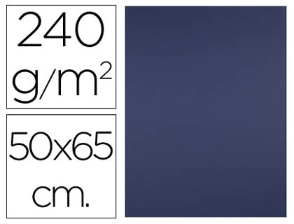 [2058652] LIDERPAPEL - CARTULINA 50X65 CM 240 G/M2 AZUL ZAFIRO (Ref.CX53)