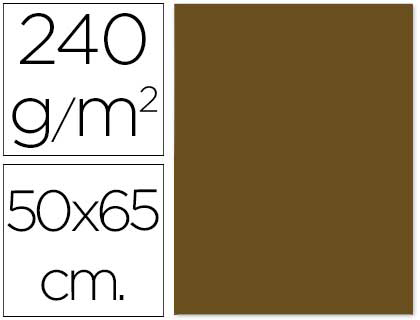 [2058654] LIDERPAPEL - CARTULINA 50X65 CM 240 G/M2 MARRON CHOCOLATE (Ref.CX55)