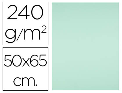[2043473] LIDERPAPEL - CARTULINA 50X65 CM 240G/M2 VERDE (Ref.CX14)