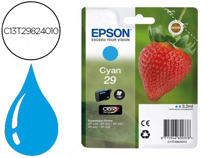 [9079464] EPSON - Cartuchos ORIGINALES Inyección De Tinta INY CI 180 PÁGS 29 (Ref.C13T29824012)