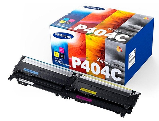 [1950001] SAMSUNG - Toner Laser ORIGINALES P404C SL C430W / C480 / C480FN / C480FW / C480W PACK: MAGENTA, CIAN, AMARILLO Y NEGRO 1.000 PAG (Ref.CLT-P404C/ELS)
