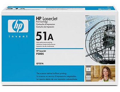 [9037879] HP ( HEWLETT PACKARD ) - Toner Laser ORIGINALES 51A Negro (Ref.Q7551A)