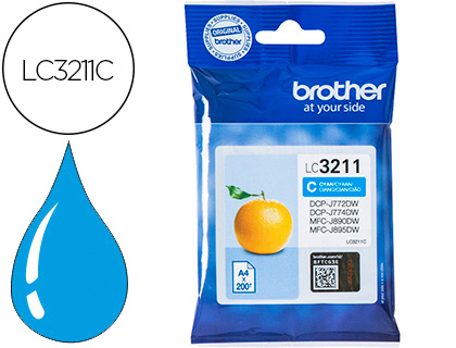 [9154541] BROTHER - Ink-jet lc3211c dcp-j572 / dcp-j772 / dcp-j774 / mfc-j890 / mfc-j895 cian 200 pag (Ref. LC3211C)