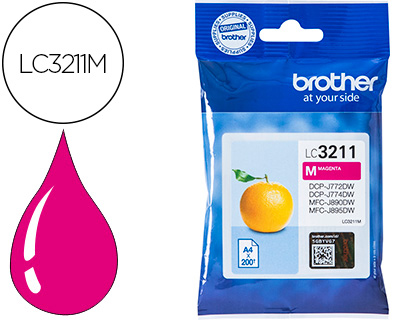 [9154542] BROTHER - Ink-jet lc3211m dcp-j572 / dcp-j772 / dcp-j774 / mfc-j890 / mfc-j895 magenta 200 pag (Ref. LC3211M)