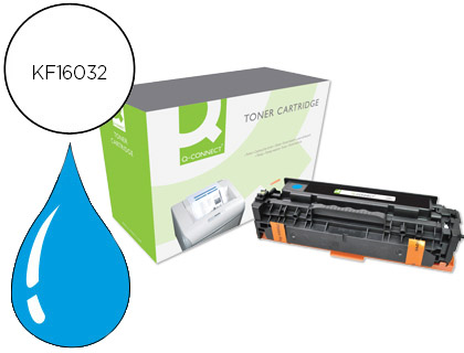 [2062678] Q-CONNECT - Toner Laser COMPATIBLES HP CE411A COLOR LASERJET M351A / 451DN / 451DW / 451NW / 375NW / 475DN / 475DW CIAN 2.600 PAG (Ref.KF16032)