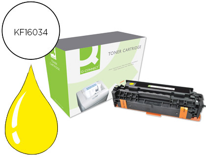 [2062680] Q-CONNECT - Toner Laser COMPATIBLES HP CE412A COLOR LASERJET M351A / 451DN / 451NW / 375NW / 475DN AMARILLO 2.600 PAG (Ref.KF16034)