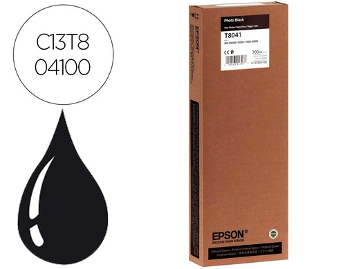 [9160913] EPSON - Ink-jet gf surecolor serie sc-p negro photo ultrachrome hdx/hd 700ml (Ref. C13T804100)